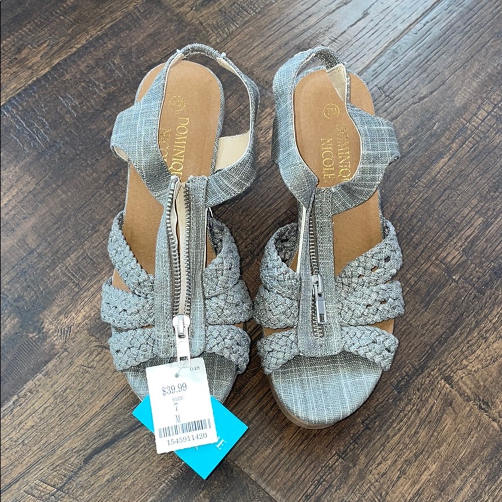 Size 7 Dominique Nicole wedges.